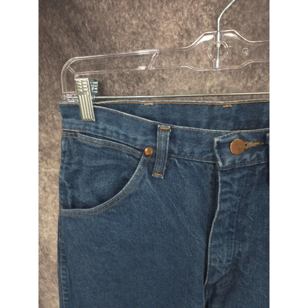 Wrangler Jeans Mens 28 X 33 Blue Cowboy Cut‎ Rodeo Western Rancher Vtg USA